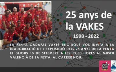 Invitació exposició 25 anys de La Vakes